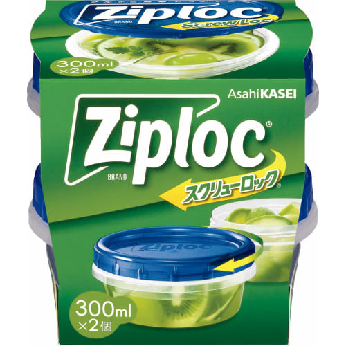 

Asahi Kasei Home Products Ziploc Screw Lock Bags, 300ml, 2-Pack