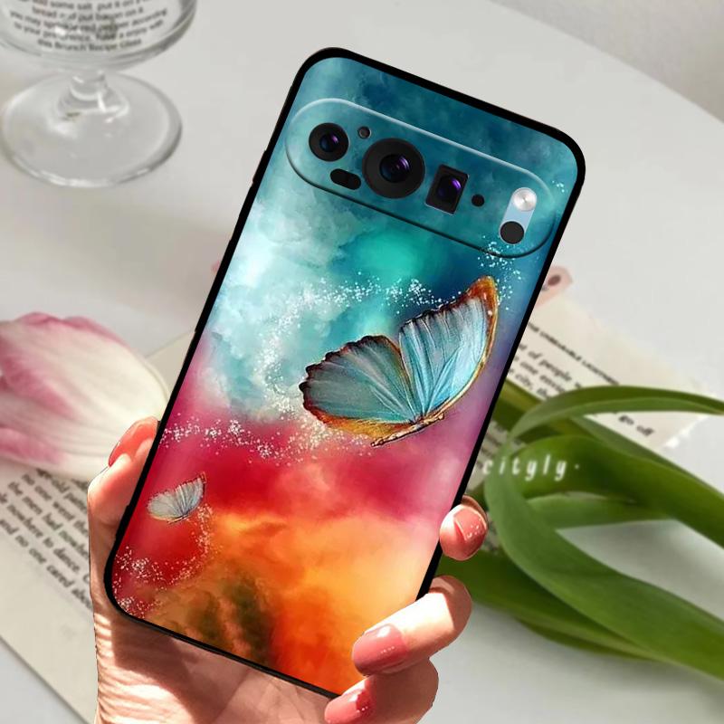 For Google Pixel 9 Pro Case Pixel9 Pro XL Cute Animal Soft Silicone TPU Phone Cover For Google Pixel 9 9a Bumper Fundas Luxury