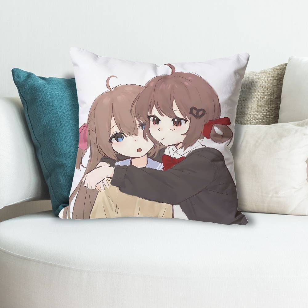 

Neuro SSama EEvil Vtuber Pillow Cases for Bedroom Living Room Sofa Home Decor Polyester Cushion Cover with Zipper 30x30 cm