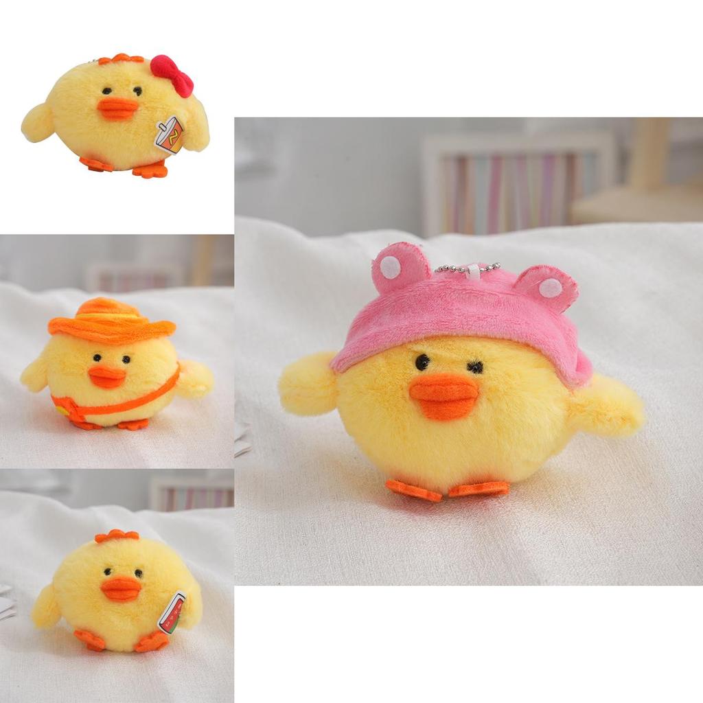 Adorable Plush Chicken Bag Charm Cute Keychain Soft Toy Perfect Birthday Gift