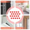 Flat Fan Nozzle Foam Expansion 20 Pieces Caulk Nozzle Foaming Foam Spray Nozzle Sturdy Convenient Foam Expanding Construction