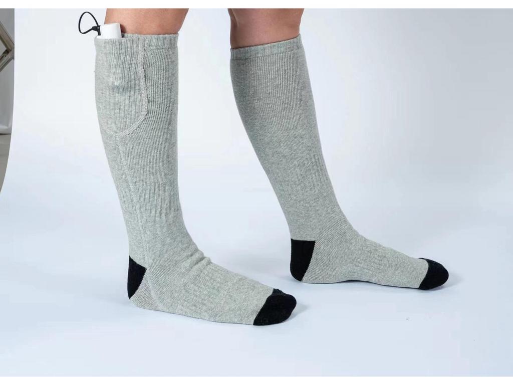 USB Ładowane Skarpety Narciarskie z Ogrzewaniem na Całą Stopę