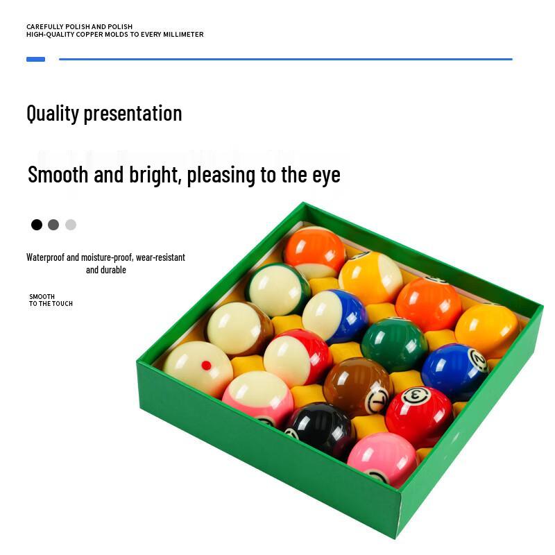 Competition Grade Black Eight Billiard Ball Set