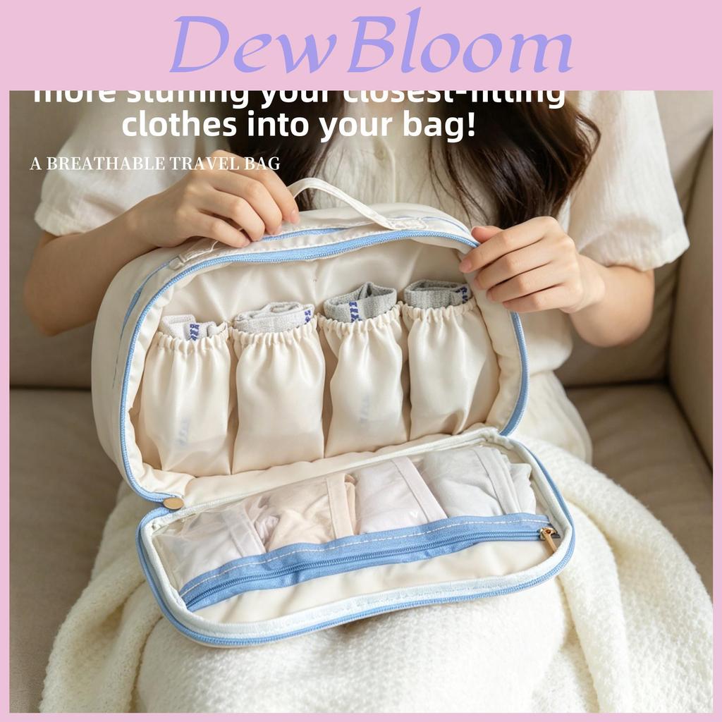 Travel Underwear Organizer Bag With Polyester Fabric For Leisure Travel And Closet Storage