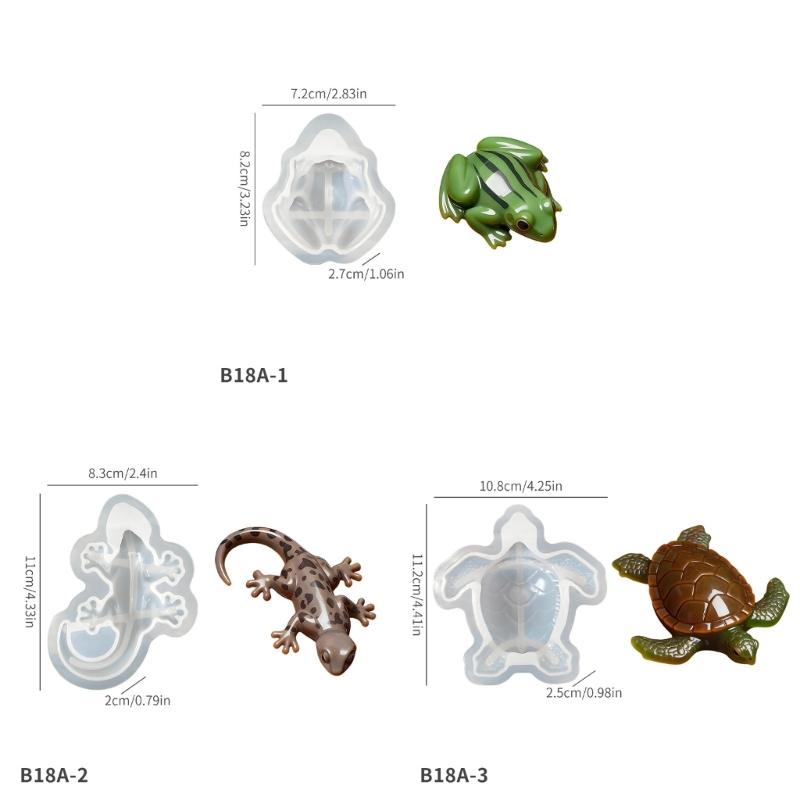 Flexible Silicone DIY Mold for Cartoon Desktop Animal Resin Figurines Crafting Easy Demolding Craft Home Decoration