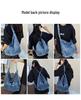 2026 Summer Women's Retro Denim Tote Bag - Large Capacity Casual Shoulder Bag for Students