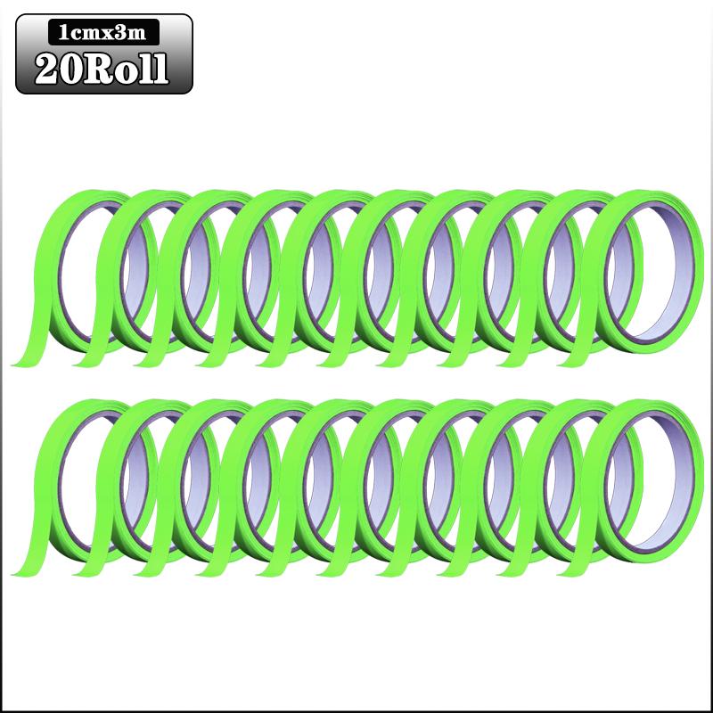 Glow in The Dark Tape Halloween Outdoor Decorations Fire Warning Tape for Stairs Stage Green Crash Proof Glow-in-the-Dark Tape