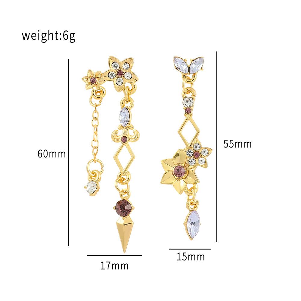 Genshin Impact Brincos Delicados, Zhongli Mona Xiao Barbatos Ayaka Kazuha Tartaglia Barbara Hutao Cosplay Ear Studs