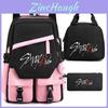 Stray Kids Backpack Lunch Bag Pencil Case Oxford Cloth Student Set For Daily Use