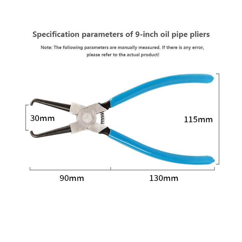 

1 шт. быстросъемные плоскогубцы для ремонта зажимов бензиновых труб, плоскогубцы для соединения фильтров, суппортов, масляных трубок, инструменты для разборки 9 inches