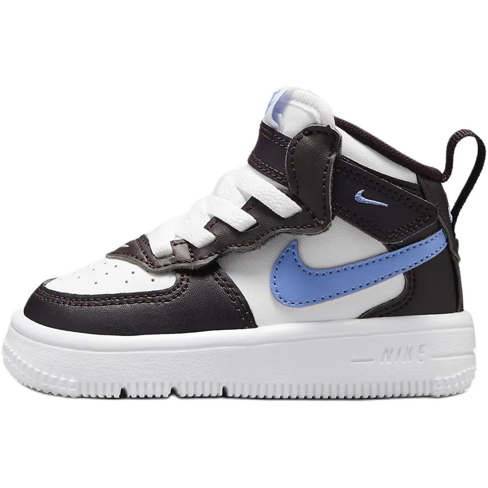 

Nike Air Force 1 Mid Easy On Удобные Нескользящие Прочные Мид-топ Кроссовки для ходьбы Детская обувь Черно-белые FJ1918-600 23.5