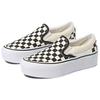 Vans Classic Slip-On Stackform Checkerboard - Black White Unisex Sneakers Classic-White VN0A7Q5RTYQ
