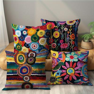 Mandala-Muster Polyester KissenbezugGeeignet für Sofa Auto Schlafzimmer dekorativer Kissenbezug Kissenbezug