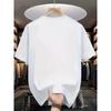 Men's Summer 100% Cotton T Shirt with Basketball Print Short Sleeved Top Suitable for Basketball Enthusiasts and Daily Wear