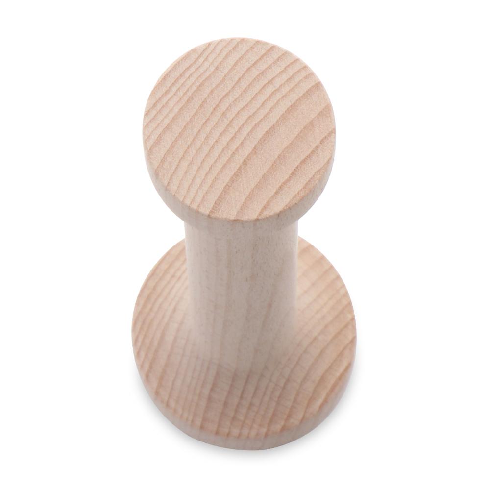 Kitchen Baking Supplies Eggtart Mold Pastry Pusher Wooden Egg Tart Tamper Cake Tools