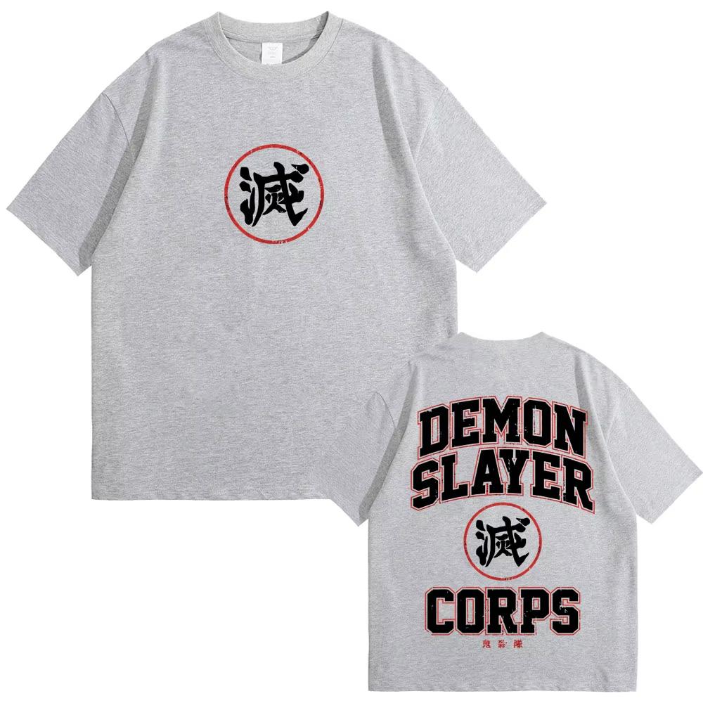 

Anime Demon Slayer Corps Logo Graphic T-shirts Summer Men s Women Casual Cotton Retro Tshirt Male Oversized Short Sleeve T Shirt 4XL
