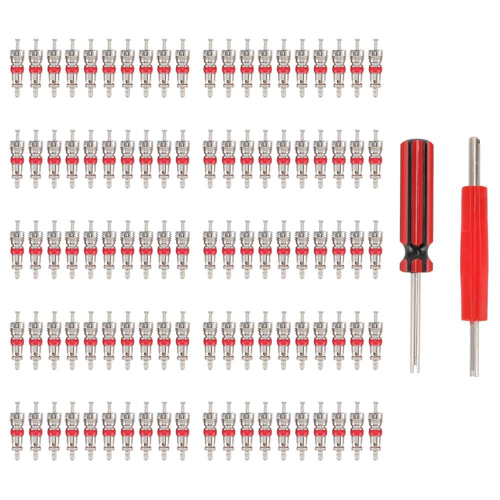 102PCS Universal Tire Repair Tool Valve Core Replacement Kit  Motorcycle/Car/Truck