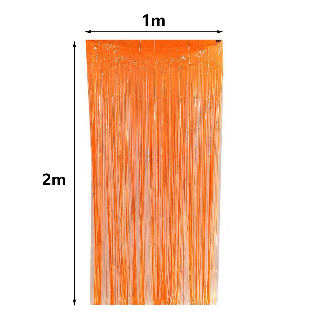 Multi-Color Glow in the Dark Fringe Curtain Fluorescent Macaron Streamers Curtain Photo Booth Backdrop Neon Birthday Party Decor