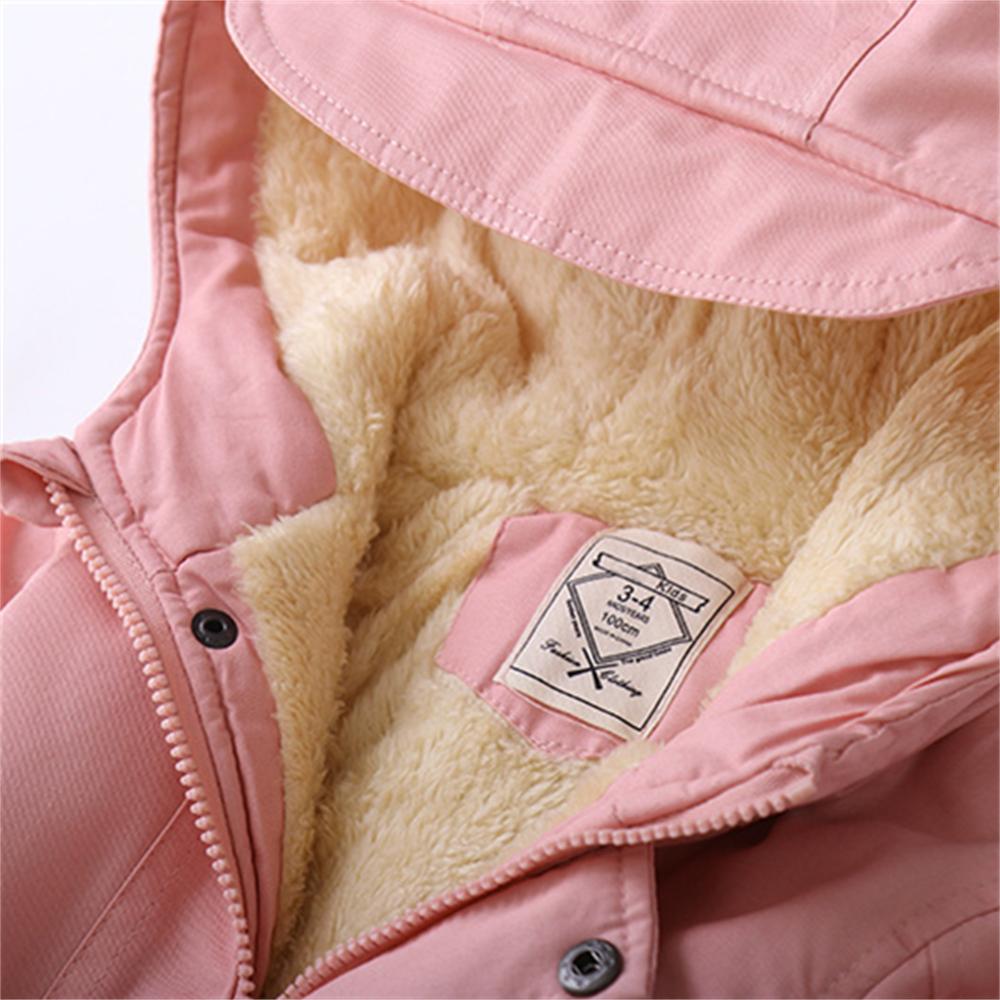 Children Winter Autumn Fleece Outdoor Jackets for Boys Girls Hooded Warm Kids Boy Outerwear Windbreaker Autumn Casual Baby Boy Coats Clothing