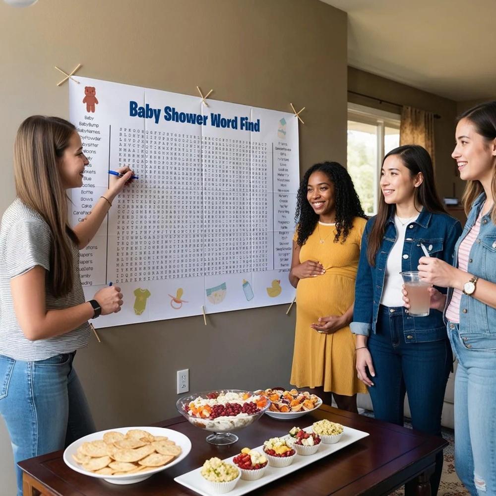 Jumbo Thanksgiving & Christmas Word Search Poster Giant Wall Game Fun-Filled 50 Words Search Puzzle Holiday Activity Poster