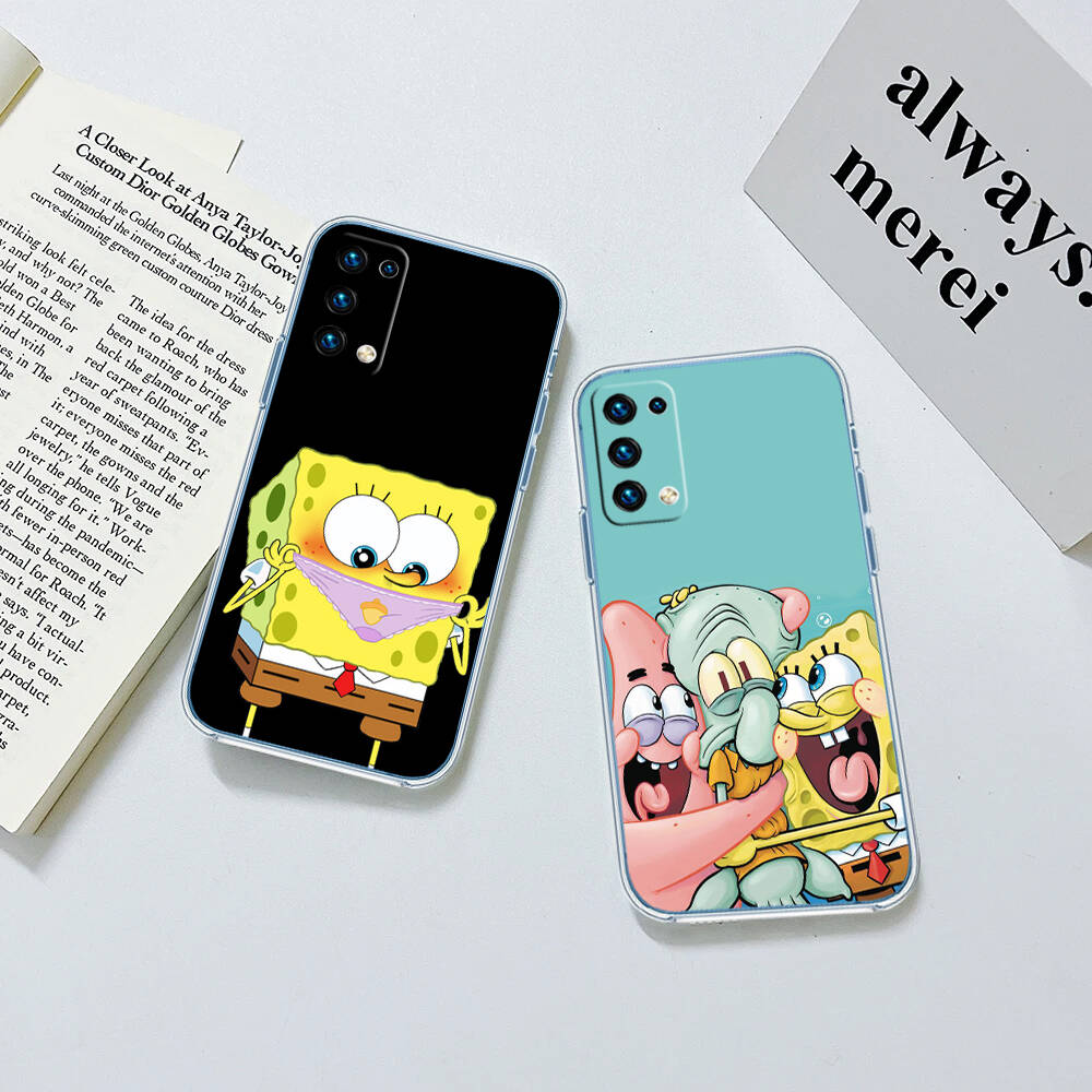 SpongeBob Case for Motorola G10 G20 G04 E30 E40 E22 E20 E13 E15 G22 G23 G05 G75 G35 G55 E22S E7 G6 G7 G8 G9 Plus Power Play