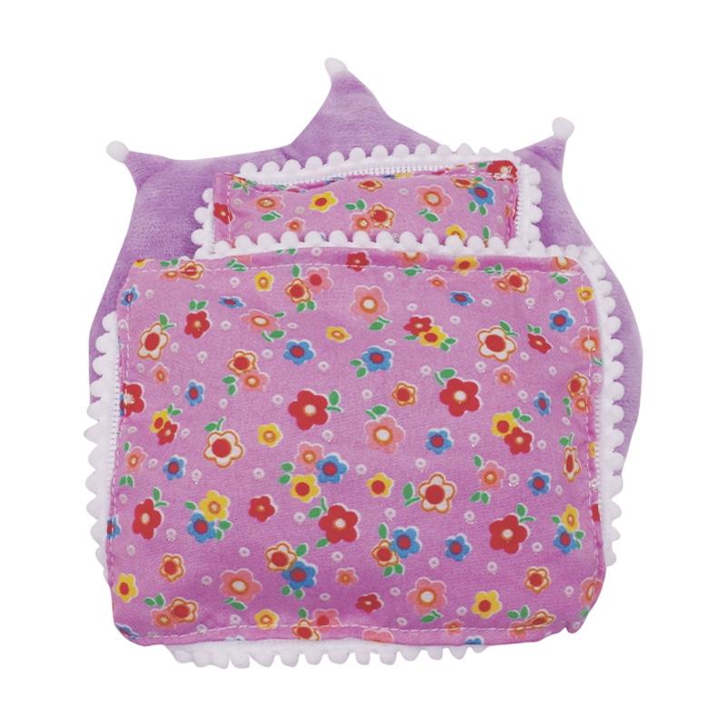 

Набор мини-аксессуаров для куклы 17 см для куклы Labubu Pop 3 шт./набор Кровать+Одеяло+Подушка Пижама Спальный мешок Кукольный домик Подарок,Игрушки для девочки