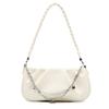 New Women Single Shoulder Bag Solid Color Chain Decor Female Cloud Handbag Fashion Simple All-Matched Underarm Bag