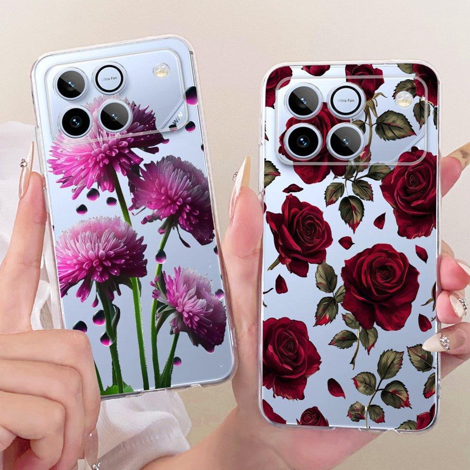 Flower Butterfly Luxury Girly Fashion Casing For Honor Win 5G AAP-AN00 Phone Case Soft Slim Clear Silicone TPU Back Cover