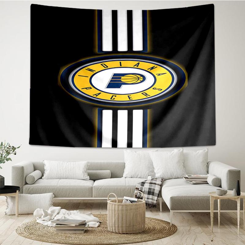 Pacers Basketball Team Quick-Dry Tapestry Hanging for Bedroom,Livingroom, Playroom,Decor Art Room Wall Tapestry Holiday and Birthday Gifts