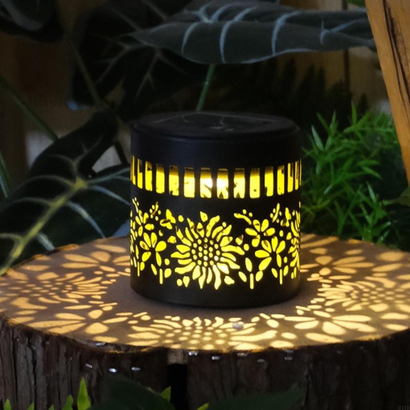 Outdoor Flower Solar Lamp Garden Decoration Waterproof Outdoor Solar Landscape Lights for Patio Yard Pathway M4YD