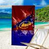 Pogon Emblem Design Microfiber Beach Towel, Lightweight And Quick-Dry, for Summer Travel, Beach Essential, Swimming Pool Outdoor