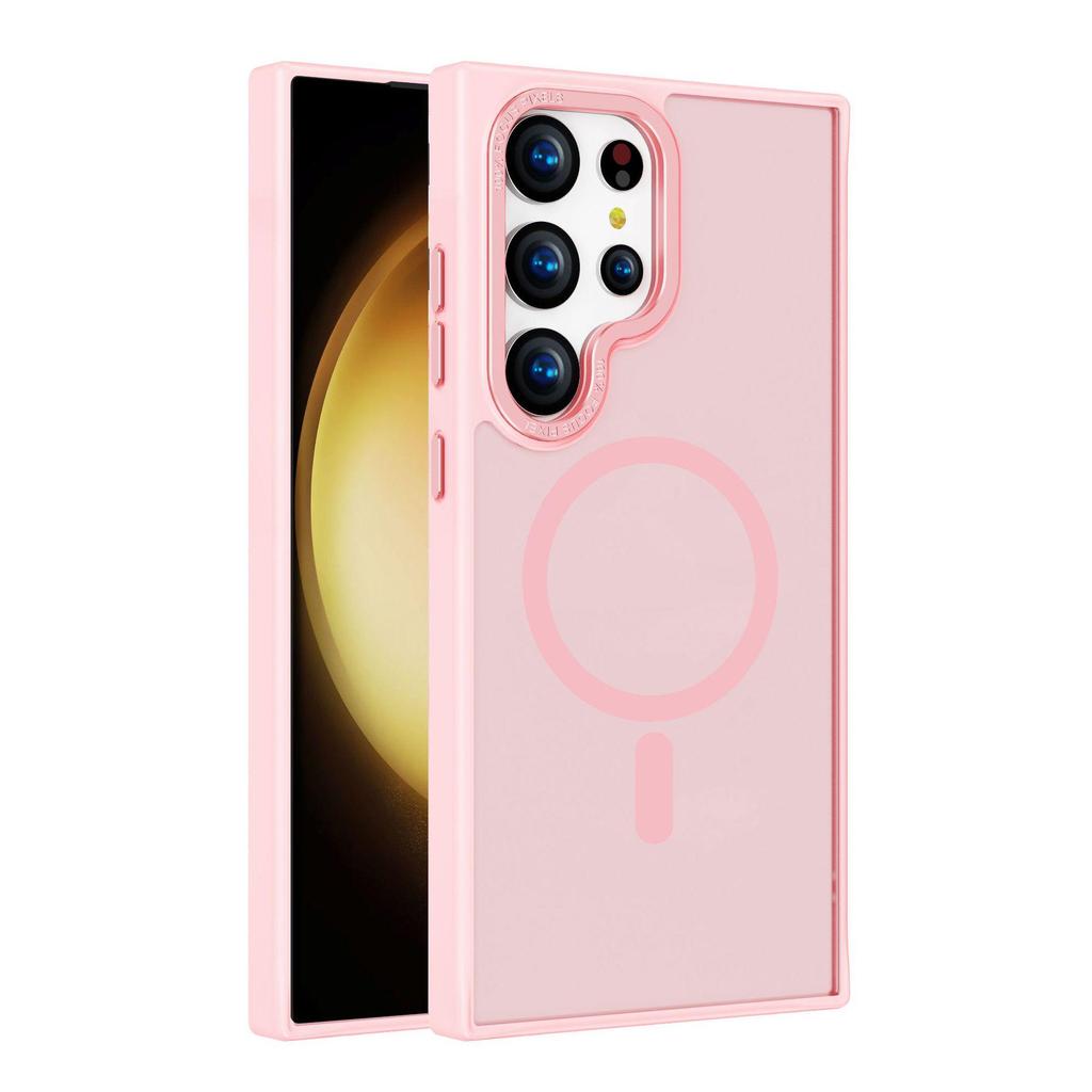 Samsung S25 Ultra Magsafe Frosted Magnetic Phone Case Skin-feel S24 Protective Cover