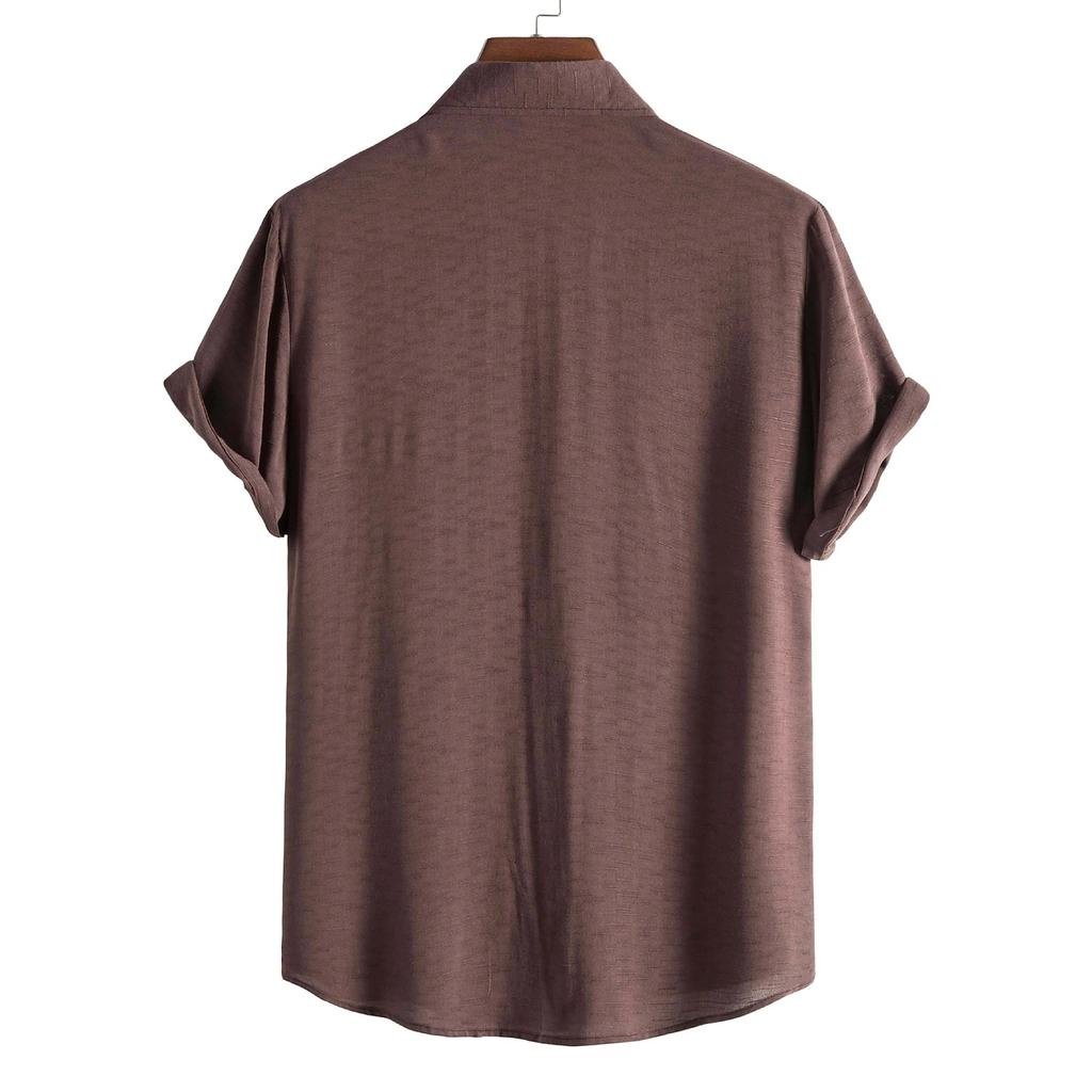 2024 Men's Fashion Short Sleeve Summer Shirts Casual Oversized Loose Beach Shirts