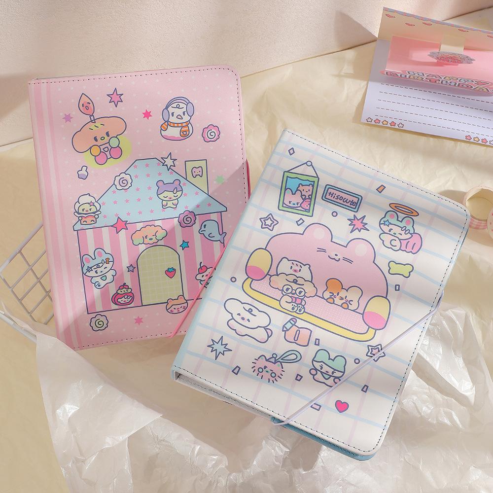 Korea Style Leather Diy Po Album with 10pcs Sleevs A5 Binder Pocard Holder Kpop Instax Album