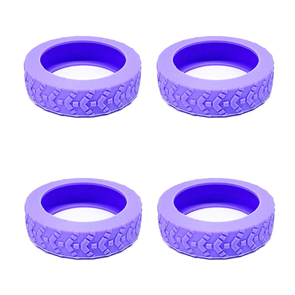 4pcs Durable Silicone Luggage Wheel Protectors Cover for Suitcases and Office Chairs