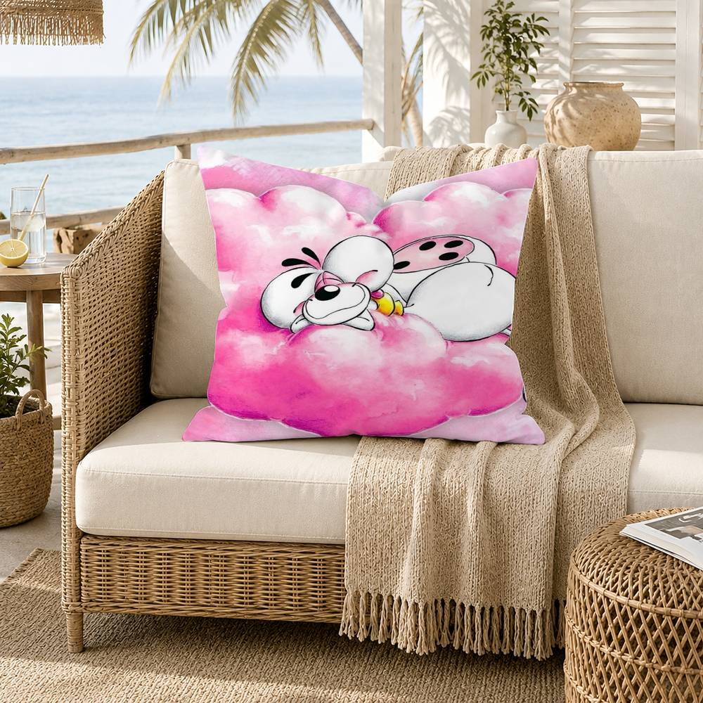Cartoon Diddl Mouse Pillow Case for Sofa Living Room Home Office Decor Protective Cover