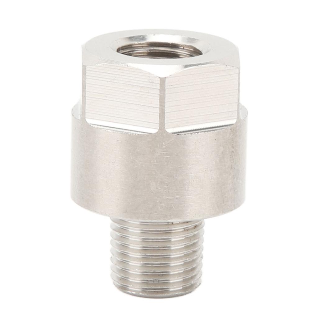Oil Pressure Gauge Adapter 1 8in NPT Male To M10x1.0 Female for Oil Fuel Water Pressure Temperature Gauge Take Off