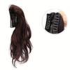 Elegant Clip-In Ponytail Extension For Women - Water Wave, Heat Resistant Synthetic Hair,Use Hair Clips For Women Hair Extensions For Women
