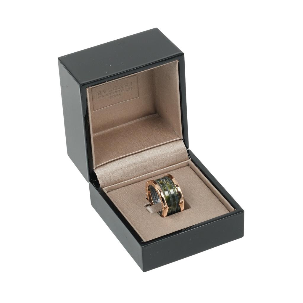 BVLGARI B-zero1 4-band Bowenite Ring Be zero one K18 Pink Gold #6.0(US Size) 6.5g Women Used