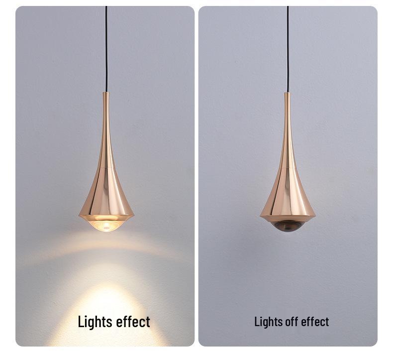 Minimalist Italian-Style Adjustable Pendant Light for Bedroom, Entryway, or Dining Room.