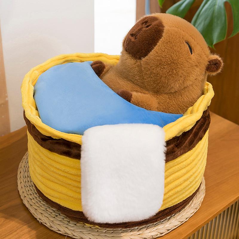 Shower Capybara Water Animal Plush Toy Stuffed Doll For Kids Gift Decor