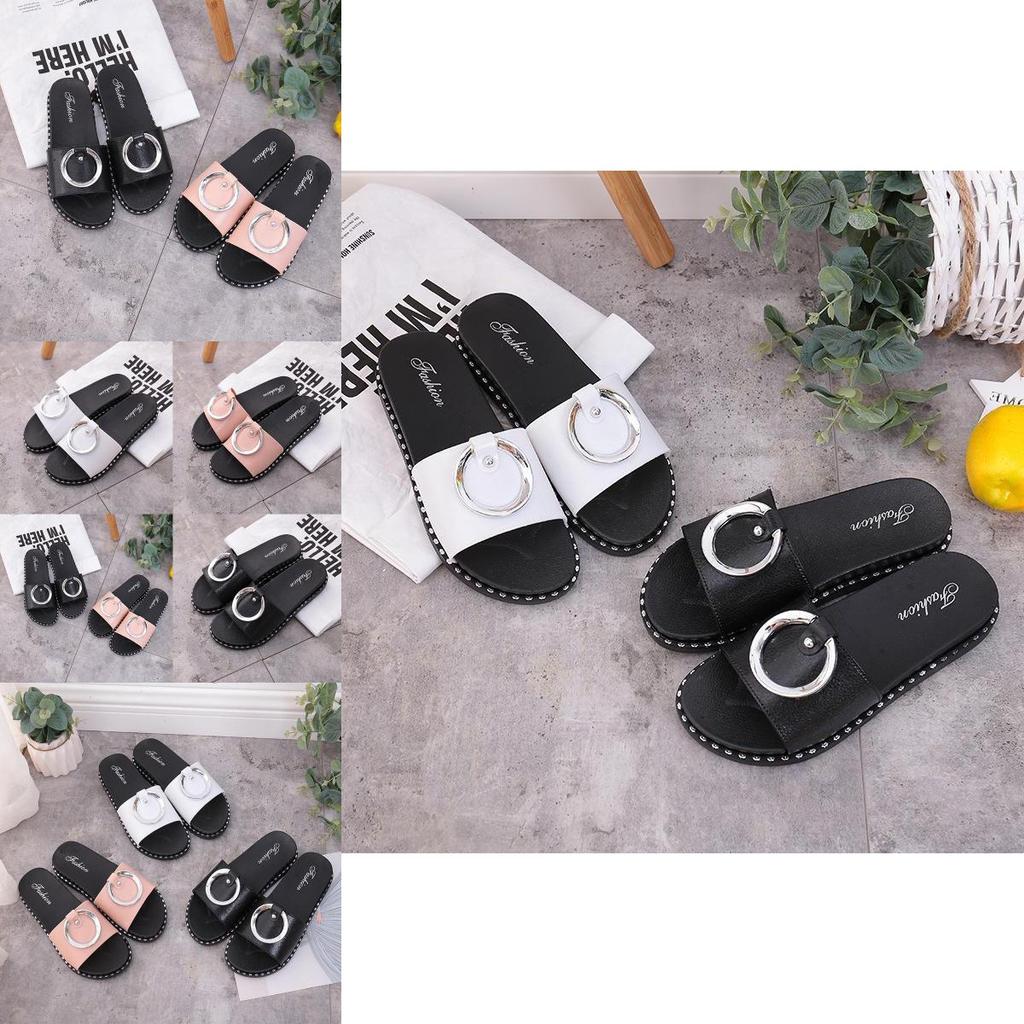 Luxurious Summer Outdoor Sandals Sexy Women Beach Flat Sandal Shoes In Classic Style
