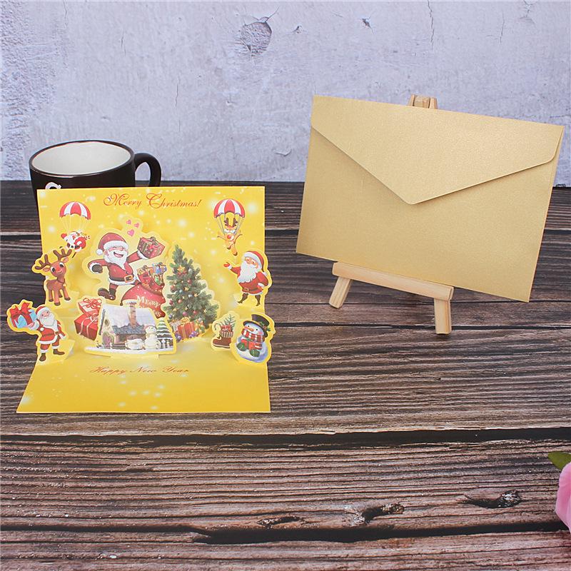 3D vánoční pop-up přání: Design Santa & Sněhulák