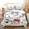 Mielas Hello Kitty Spalvų Patalynės Komplektas Pagalvės Užvalkalas Japonų Anime Lovos Patalynė 3D Spausdintas Antklodės Užvalkalas Antklodės Užvalkalas Kūdikio Vaikų Vaiko Dovana