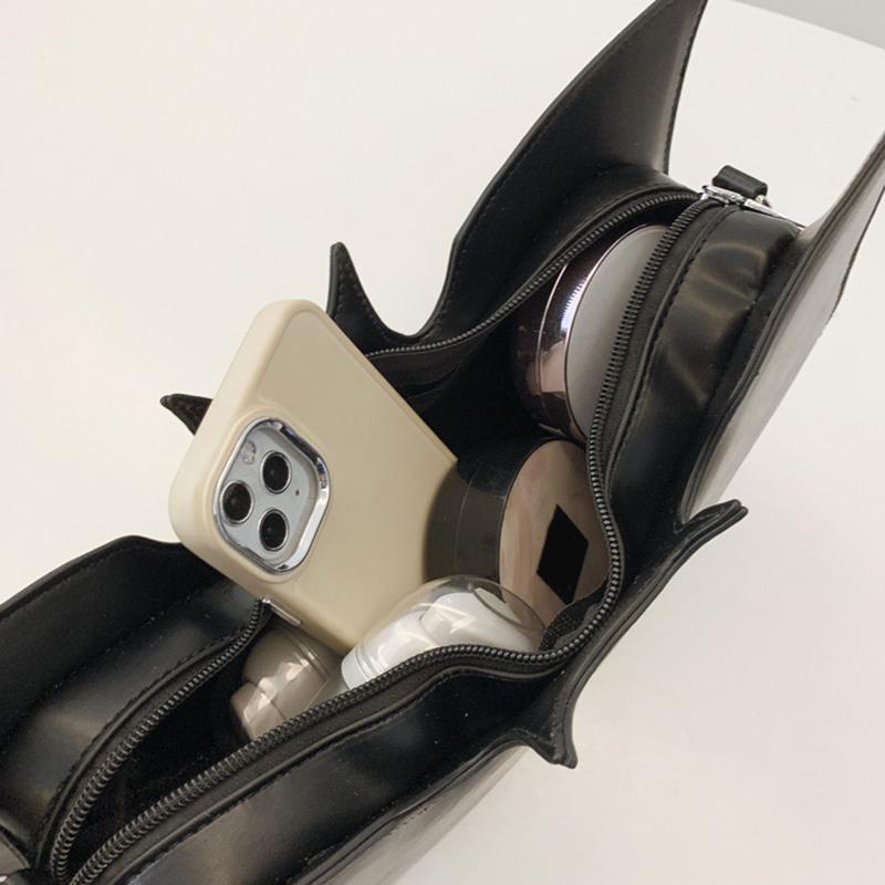 Bolsa Transversal Feminina Personalizada Criativa Bolsa Pequena Feminina Halloween Morcego Personalidade Engraçada Mensageiro de Ombro Axilar