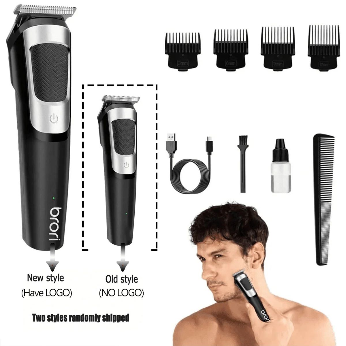 RESUXI Electric Hair Clipper Hair Cutting Machine Low Noise Rechargeable Cordless Trimmer For Men Men s Electric Shaver