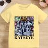 KATSEYE Printed Tshirt for Kids Funny Fans Gift Girls Summer Short Sleeve Tshirt Child Harajuku Streetwear Y2k Tops Cotton Tee