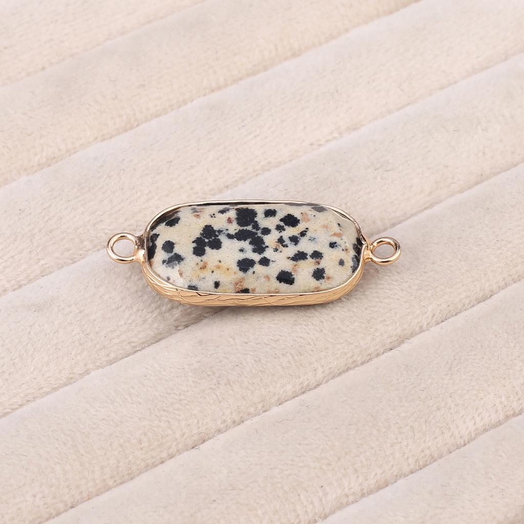 Conectores Piedra Natural cuarzo rosa/amazonita conector facetado rectangular para fabricación de joyería DIY collar pulsera accesorio