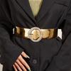 Female Belt Gold Color Glitter Waist Belt Decorative Belts for Womens Jeans