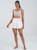 Women's Pleated Tennis Skirt with Shorts - Sport Golf Skort with Pockets, Ideal for Fitness and Running
